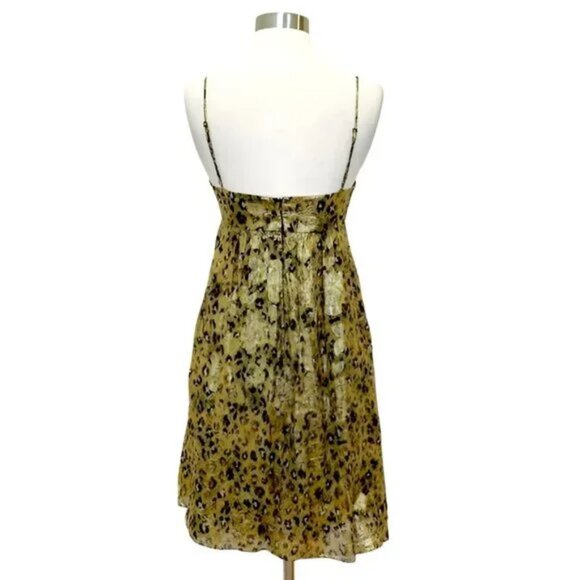 nicole miller black and gold dress 1990s Nikki Danielle Paris Yellow Rose Halter